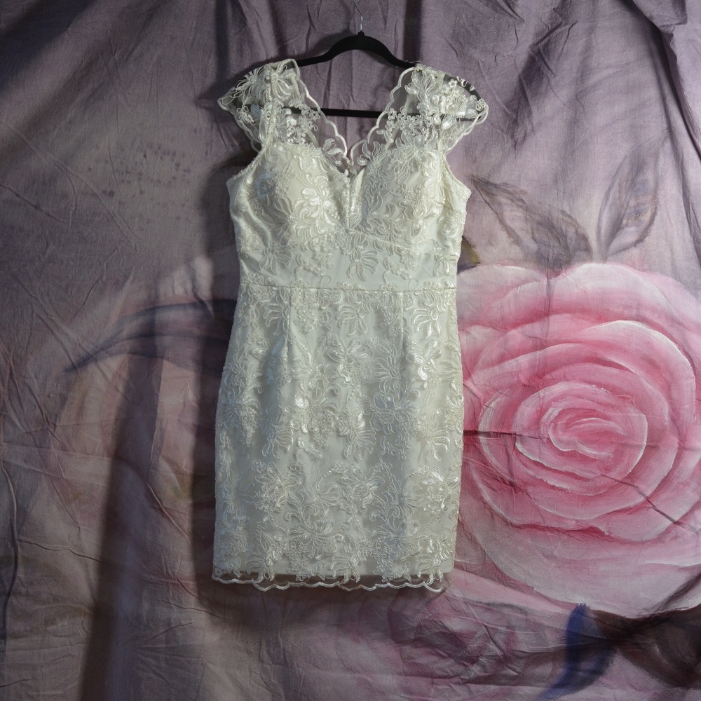 White Lace Dress SZ L